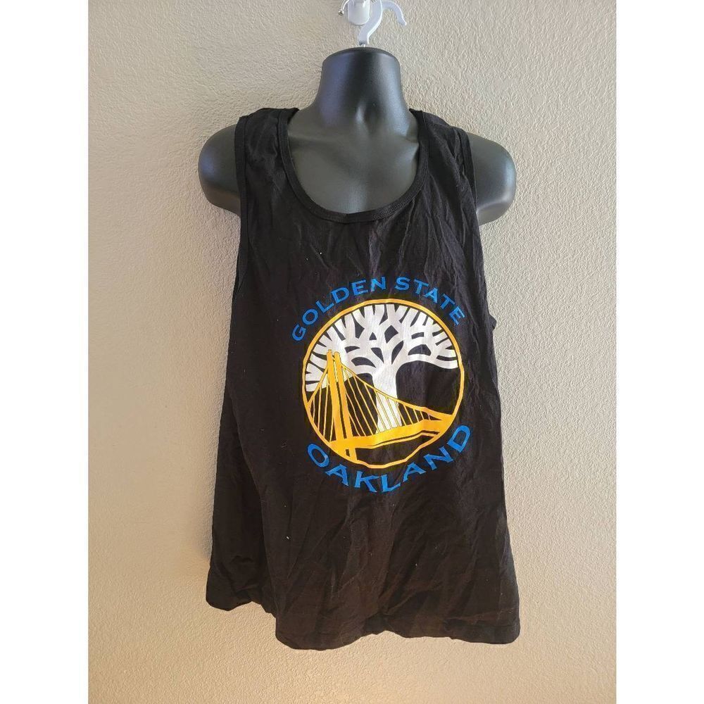 Pro 5 Women's Black Golden State Oakland Athletic Graphic Tank Top Size XL